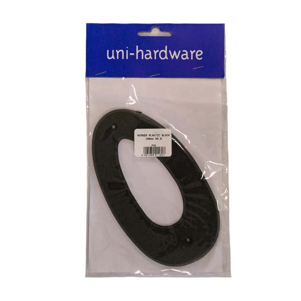 300475-NUMBER-PLASTIC- BLACK-185MM-#0