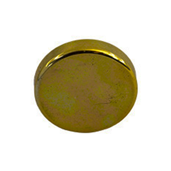 52590-KIRTECH-CURTAIN-FINIAL-BRASS-PLATED-PLASTIC-DISC-25MM-X2