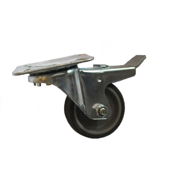 17681-CASTOR-WHEEL-SWIVEL-PLATE-50MM-BRAKE