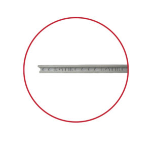 TILE EDGE TRIM WHITE 9MM X 2.5M