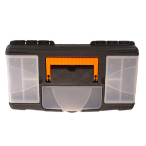 WALDO PLASTIC TOOLBOX WITH ORGANIZERS