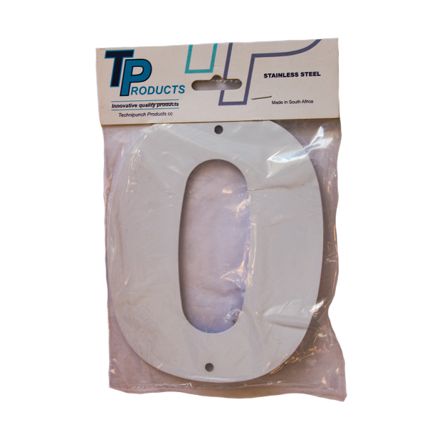 321658-NUMBER-STAINLESS-STEEL-WHITE-175MM-#0