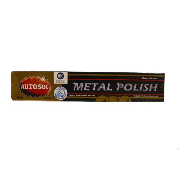 AutoSol Metal Polish For Chrome Aluminium Metal Steel Cars, Bikes, Etc 3.33  oz