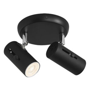Bright Star Spotlight 2-Light Matt Black