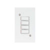 88217-LESCO-WHITE-STEEL-2-X-4-4L-SWITCH+COVER