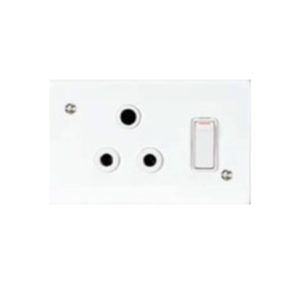 LESCO WHITE STEEL 2X4 SINGLE PLUG + COVER