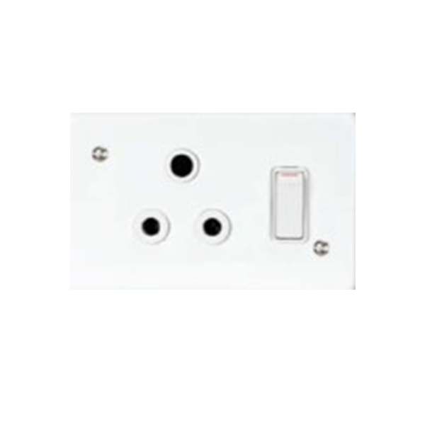 88218-LESCO-WHITE-STEEL-2-X-4-SINGLE-PLUG+COVER