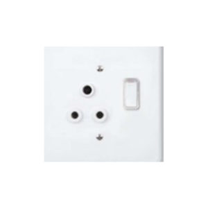 LESCO WHITE STEEL 4X4 SINGLE PLUG + COVER