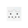 88273-LESCO-WHITE-STEEL-4-X-4-DOUBLE-PLUG+COVER