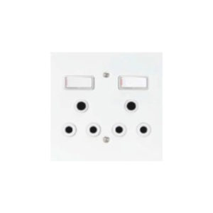 LESCO WHITE STEEL 4X4 DOUBLE PLUG + COVER