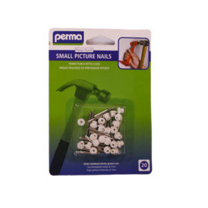 PERMA PICTURE NAILS AND CAPS SMALL 25MM X 3MM (20)