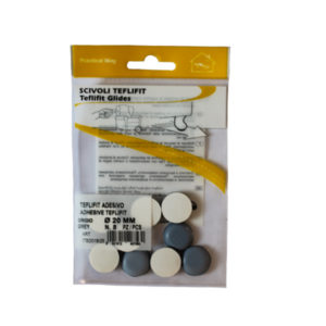 ADHESIVE TEFLIFIT GREY ROUND 20MM (8)