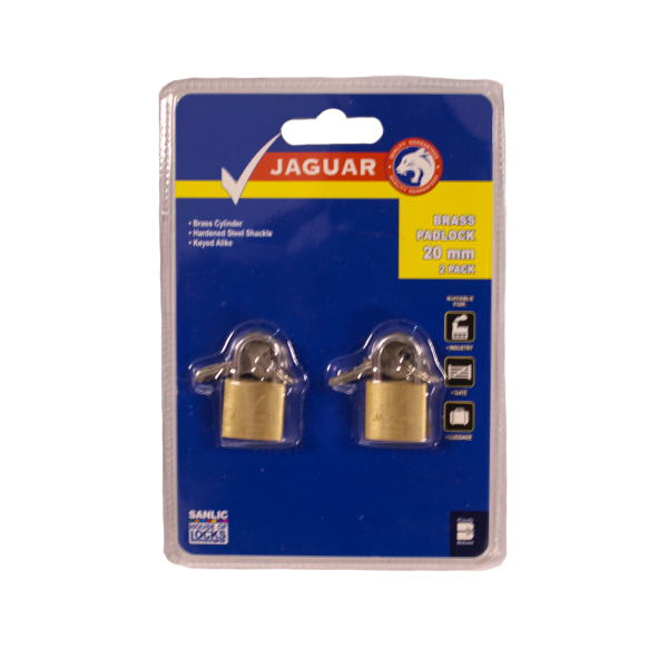 65114-jaguar-padlock-20mm-brass-2-pack