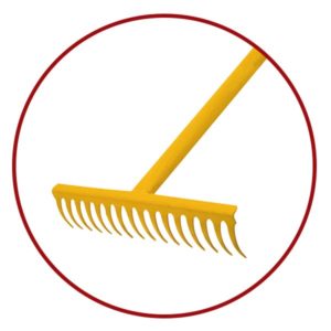 MATUS 16-TOOTH ALL-STEEL GARDEN RAKE