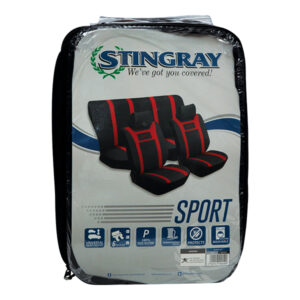 STINGRAY 6PC RED CAR SEAT COVERS