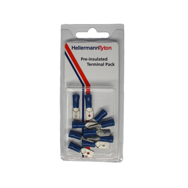 313622-LUGS-PRE-PACK-BLUE-MALE-SPADE-6.4MM