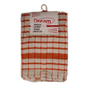 KITCHEN SWAB DOBBY 35CM X 35CM 2 PACK