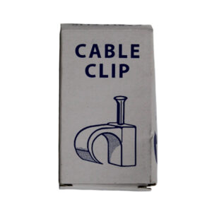 CABLE CLIP FLAT WHITE 5MM (100)