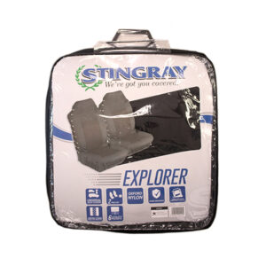 CAR SEAT COVER EXPLORER FRONT 2PC BLACK