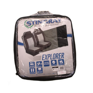 CAR SEAT COVER EXPLORER FRONT 2PC GREY