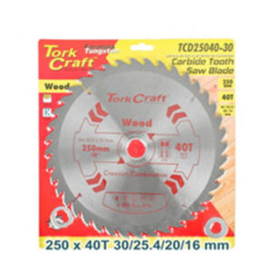 TORK CRAFT CIRCULAR SAW BLADE 250MM X 30/20/16MM X 40T