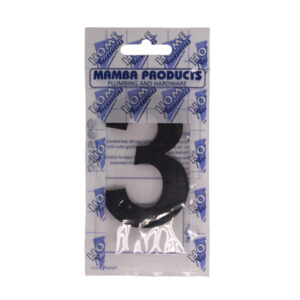 NUMBERS PLASTIC BLACK 75MM #3