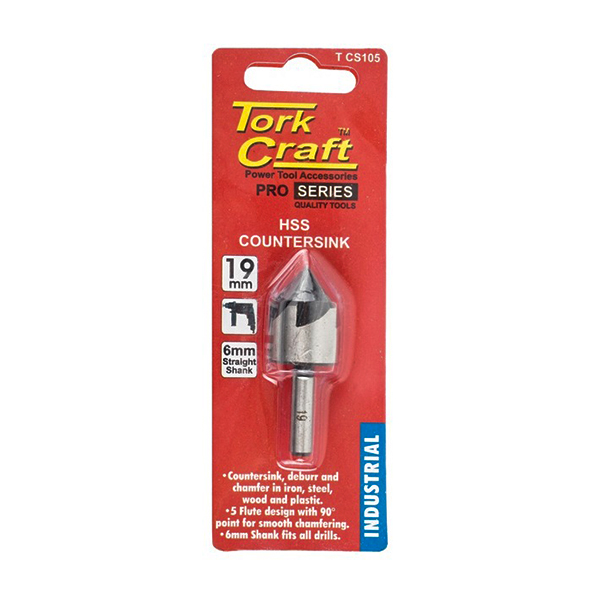 3117-TORK-CRAFT-COUNTERSINK-BIT-HSS-19MM