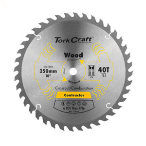 TORK CRAFT CIRCULAR SAW BLADE 250MM X 16MM X 40T