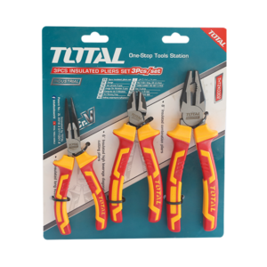 TOTAL 3PC INSULATED PLIER SET