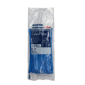 HELLERMAN TYTON CABLE TIE T50R (100) BLUE 198MM X 4.7MM