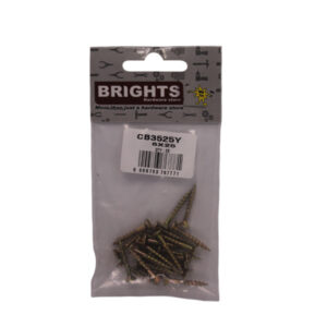 CHIPBOARD SCREWS 6MM X 25MM (25)