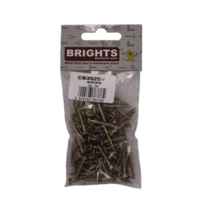 CHIPBOARD SCREWS 6MM X 25MM (100)