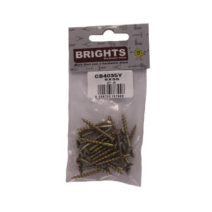 CHIPBOARD SCREWS 8MM X 35MM (25)