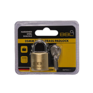 BBL PADLOCK 25MM BRASS