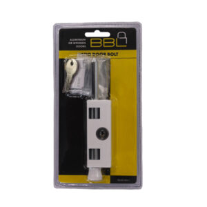 BBL PATIO DOOR PUSH LOCK WHITE