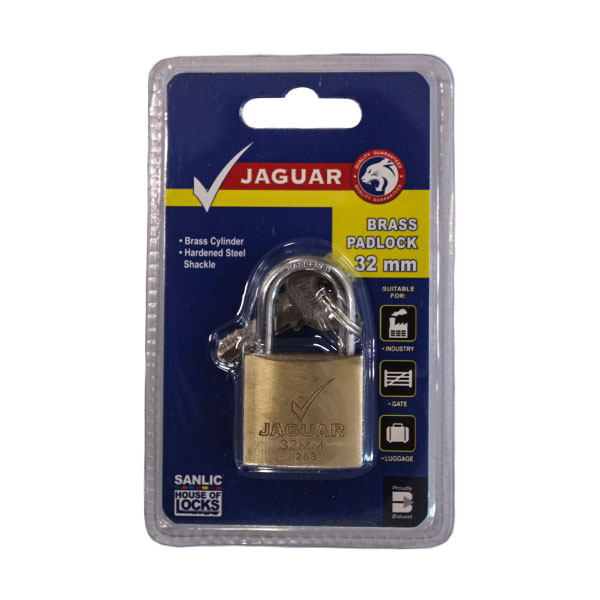 82251-PADLOCK-JAGUAR-32MM-BRASS