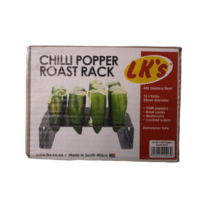 LK'S STAINLESS STEEL CHILLI POPPER RACK