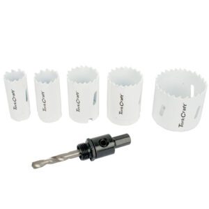 TORK CRAFT HOLE SAW SET BI-METAL 6PC
