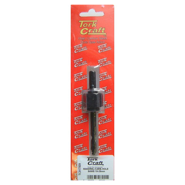 57466-TORK-CRAFT-HOLE-SAW-MANDREL-FOR-WOOD/PLASTIC-19MM-28MM