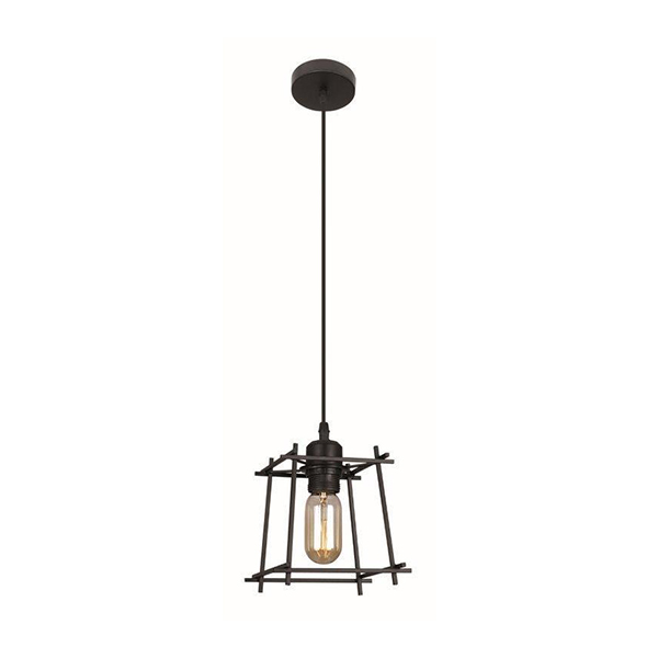 81316- PENDANT-1-LIGHT-BLACK-METAL