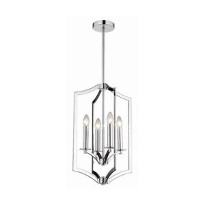 Bright Star Chandelier 4-Light Polished Chrome