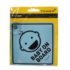 TOWER VEHICLE BABY ON BOARD BLUE SIGN 180MM X 150MM