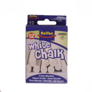 CHALK SCHOOLBOARD WHITE 12-PACK