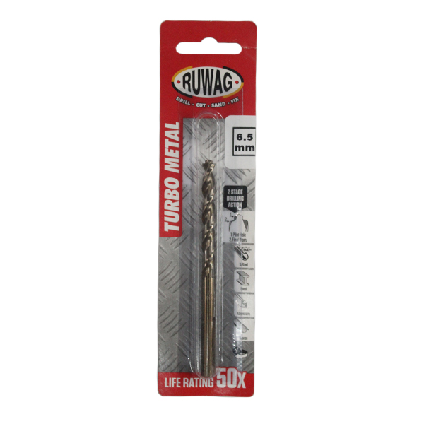 317485-RUWAG-DRILL-BIT-TURBO-METAL-6.5MM