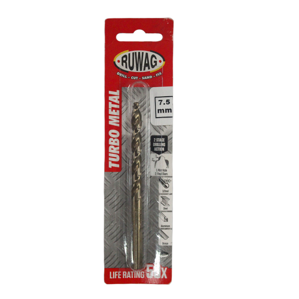 317487-RUWAG-DRILL-BIT-TURBO-METAL-7.5MM