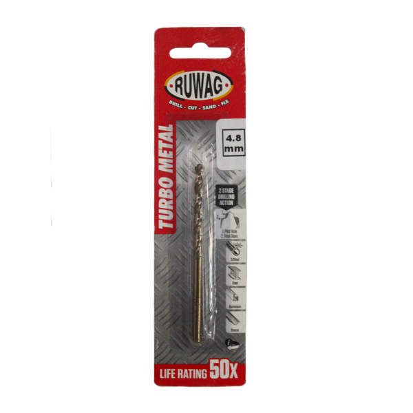 78452-RUWAG-DRILL-BIT-TURBO-METAL-4.8MM