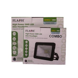 Flash Floodlight 10W LED + 30W LED Combo