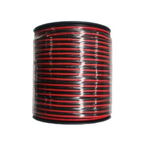 CABLE SPEAKER 2.5MM RED/BLACK 100M COIL