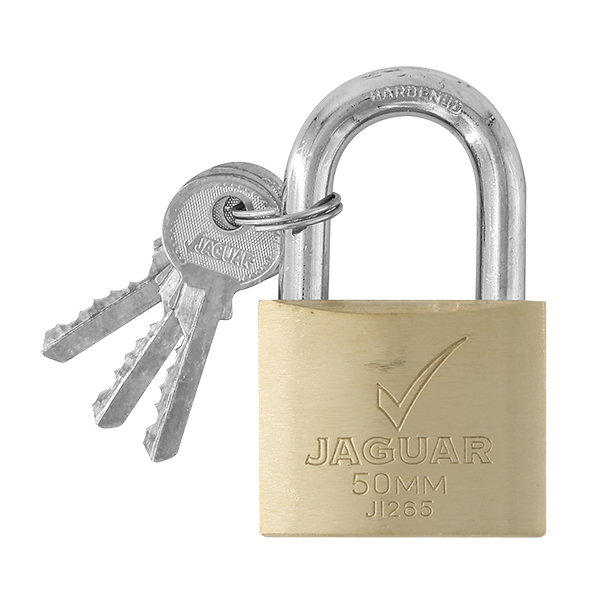 Jaguar Brass Padlock 50MM - BRIGHTS Hardware