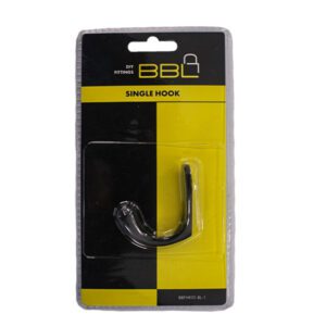 BBL WARDROBE HOOK SINGLE BLACK